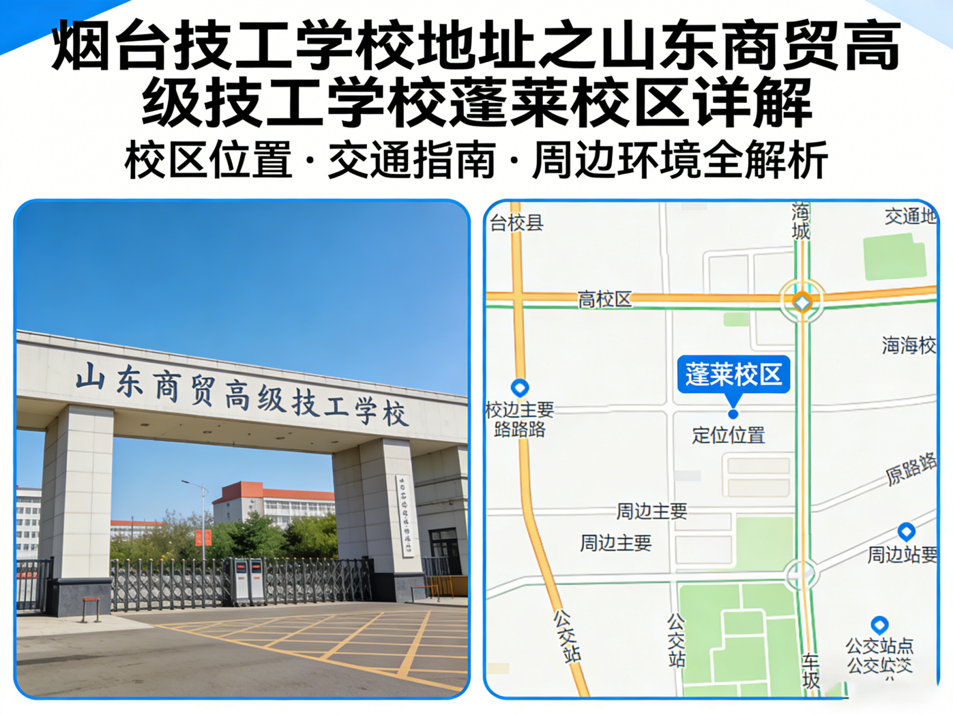 家长必看！烟台技工学校地址之山东商贸高级技工学校蓬莱校区详解